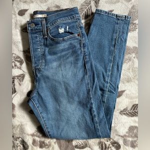 Levi's Wedgie Fit Skinny Jeans Pacific Waves Size 27